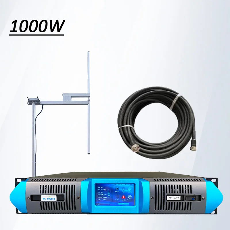 

1000W 1KW touch screen fm transmitter kit for community city,church,radio station