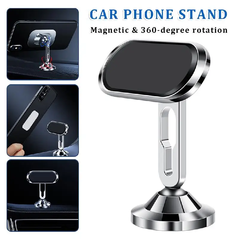 

Magnetic Car Phone Holder 360-degree Adjustable Mobile Mount Smartphone GPS Support Stand For iPhone12 13 Huawei Xiaomi Samsung