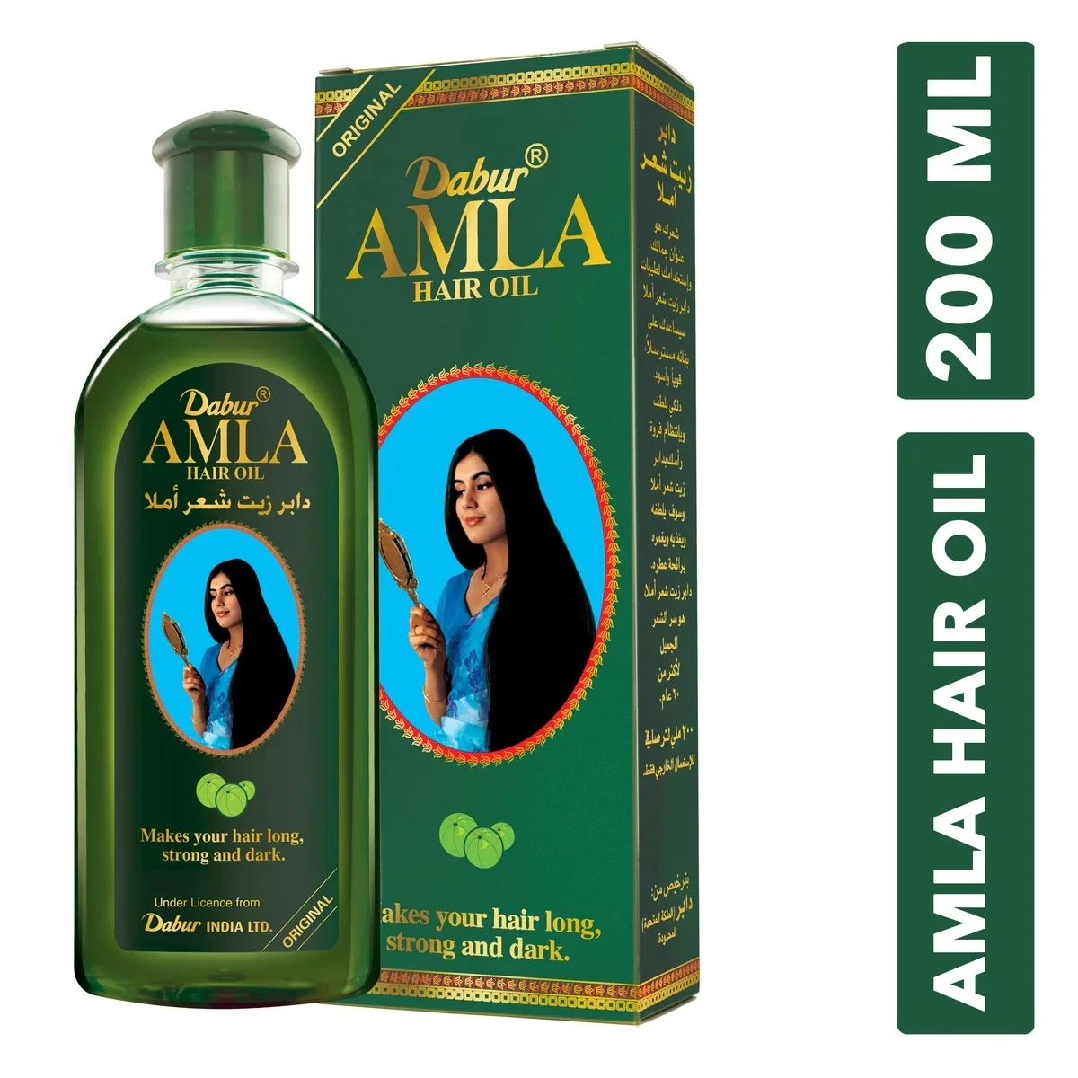 Масло для волос Dabur Amla индийская гусиная ягода масло ухода за волосами сильное