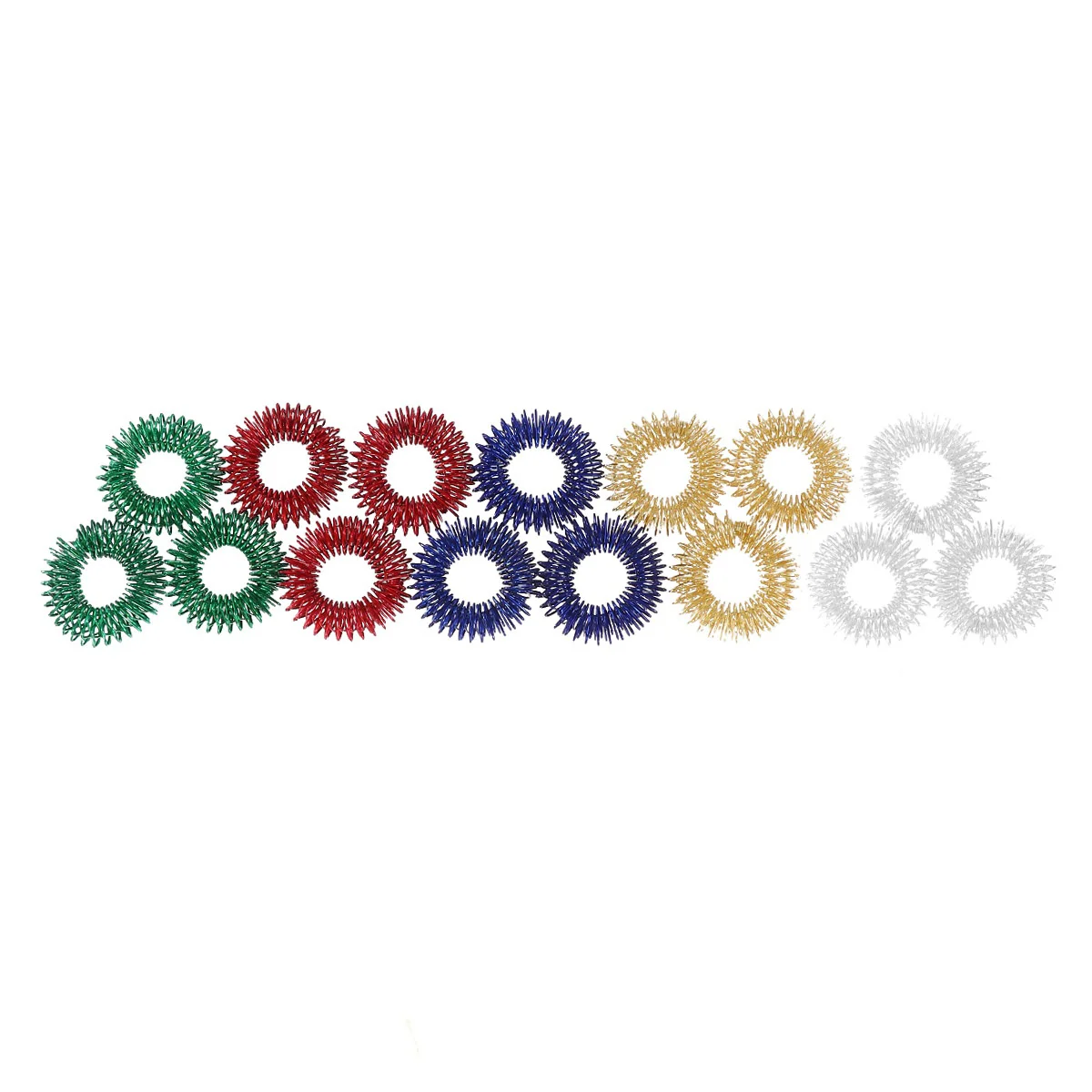 

Fidget Ring Finger Rings Toy Sensoryacupressure Silentspikystress Toysreducer Wrist Set Band Popit Chinese Poppetadults Roller
