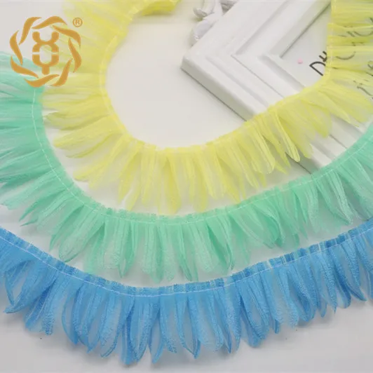 

10 Yards/lot 4cm Striped Seersucker Embossed Lace DIY Confused Doll Ornament Accessories Pleated Lace