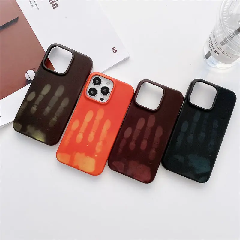 

2022 New Color Change Heat Sensitive Thermal Phone Case For iPhone 11 12 13 Pro Max Mini X Xs Xr 8 7 Plus