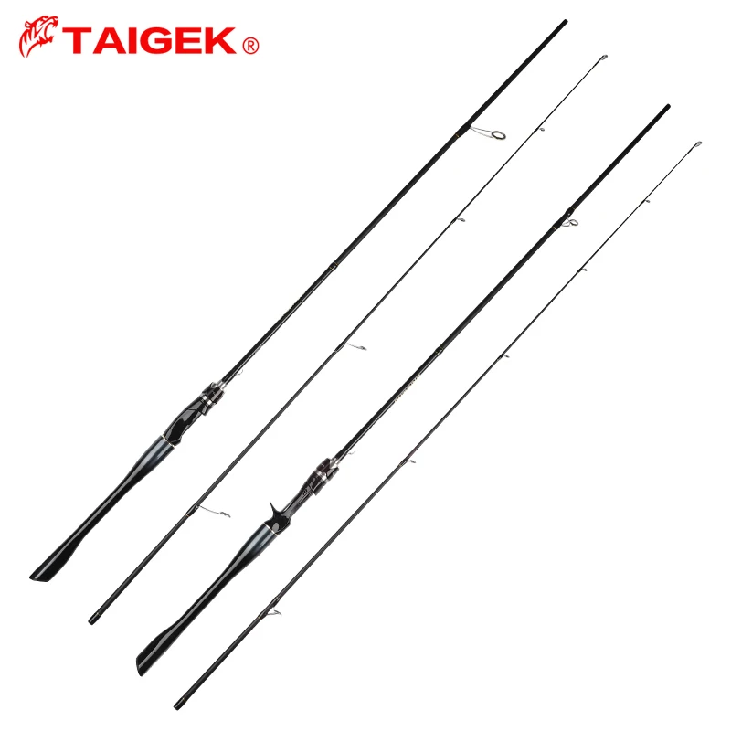 

TAIGEK 1.8m 2.1m 2.4m Carbon Fiber Spinning Casting Fishing Pole 7-16G Line WT 6-12LB Fast Fishing Rods