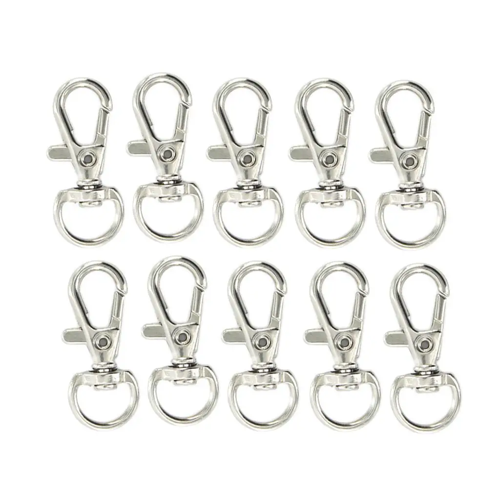 

20pcs Swivel Trigger Clips Snap Hooks Lobster Clasps Keychain Bag Hooks DIY