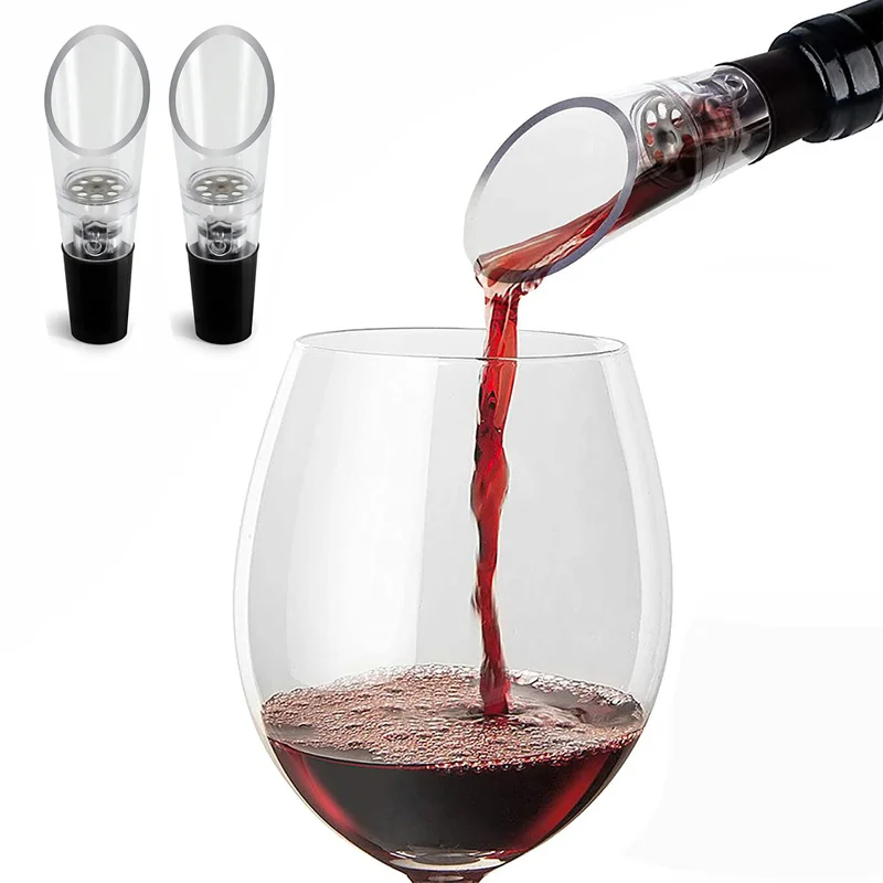 Stopper Spout Premium Crystal Wine Pourers Aireators Bar Accessor Wine Lovers