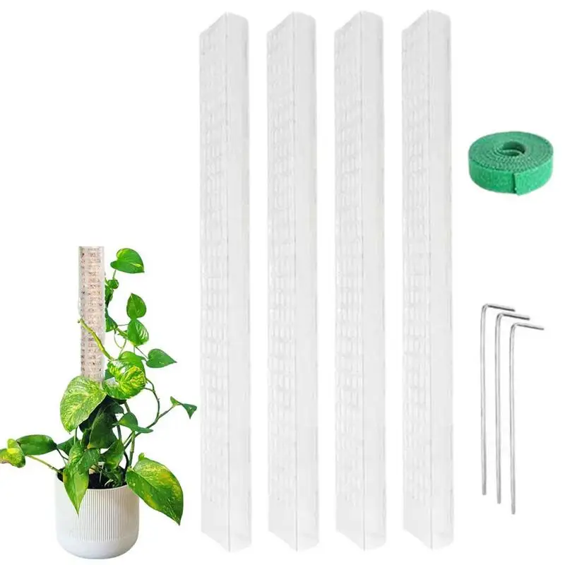 Monstera Pole Support 24 Inches Moss Pole For Plants Monstera Plant Stakes Moss Sticks For Monstera Indoor Creepers Plant