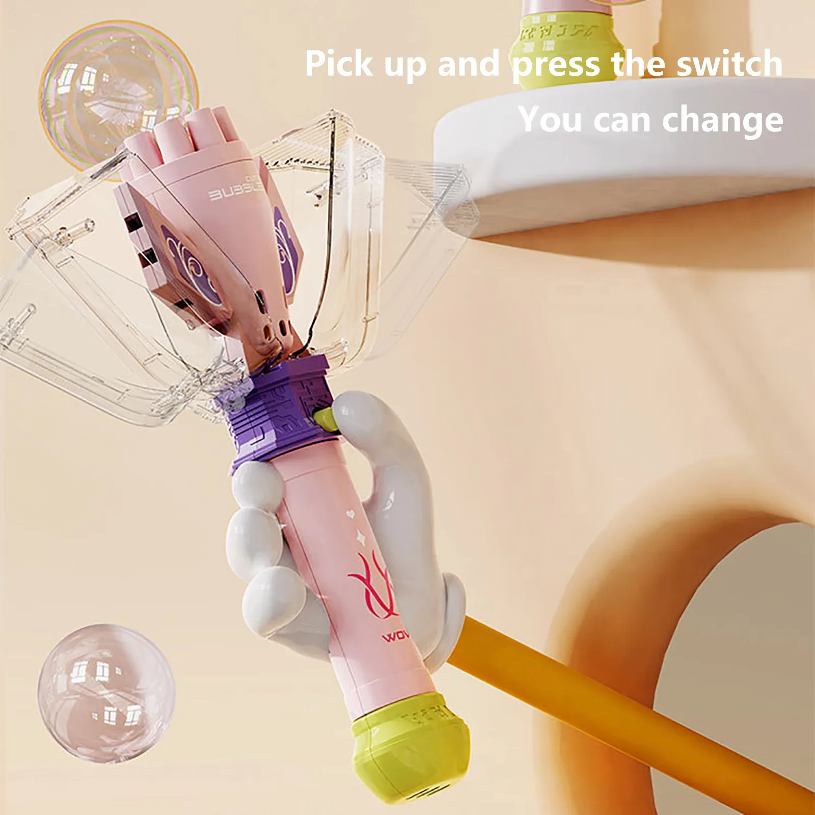 

Machine Automatic Electric Wand With Bubble Gun Blowing Machine Light Music Fun Outdoor Toys For Girls Gifts For Kids