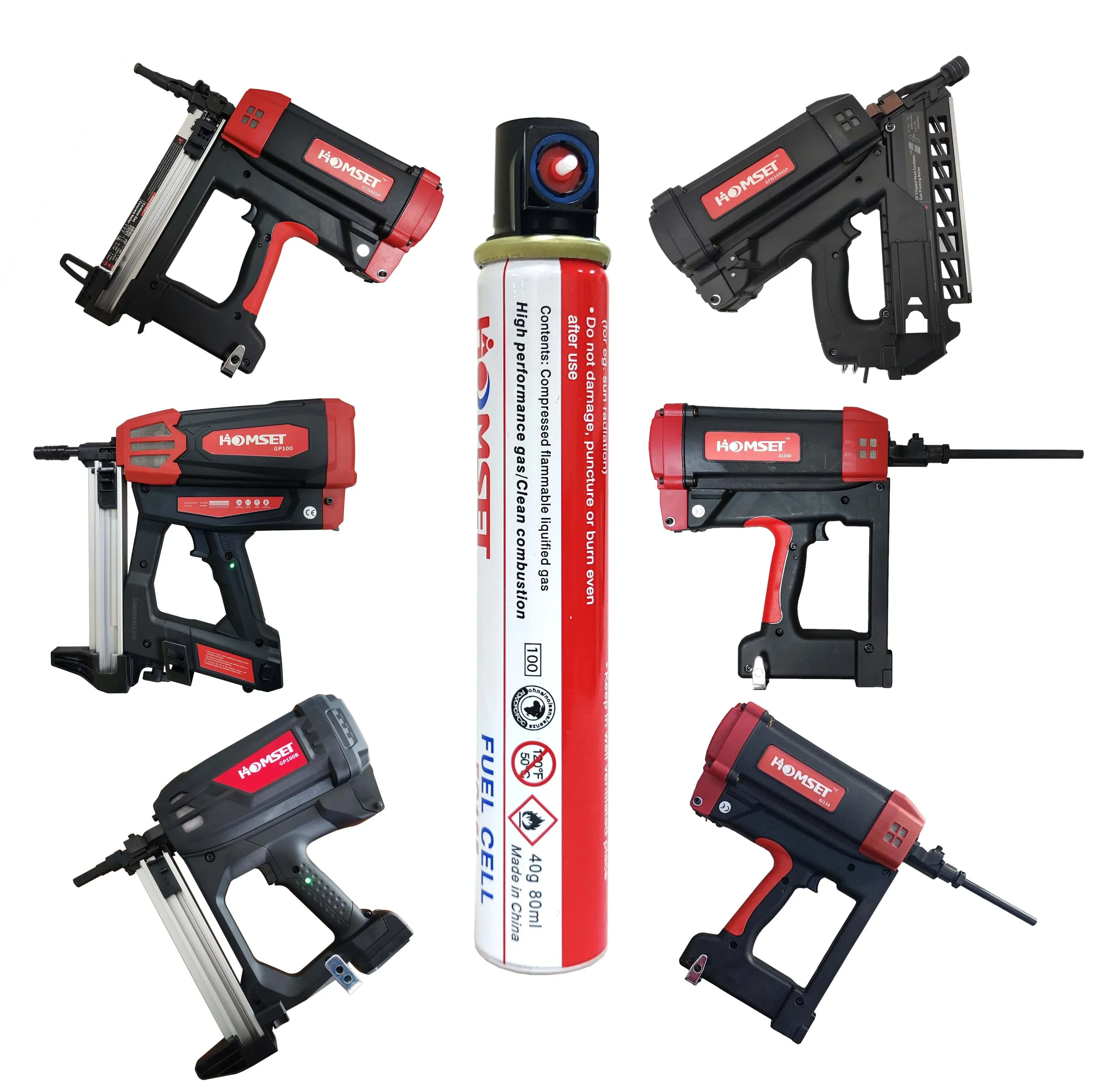 2023 OEM мощный бетонный газовый гвоздезабивной станок GP100 пистолет