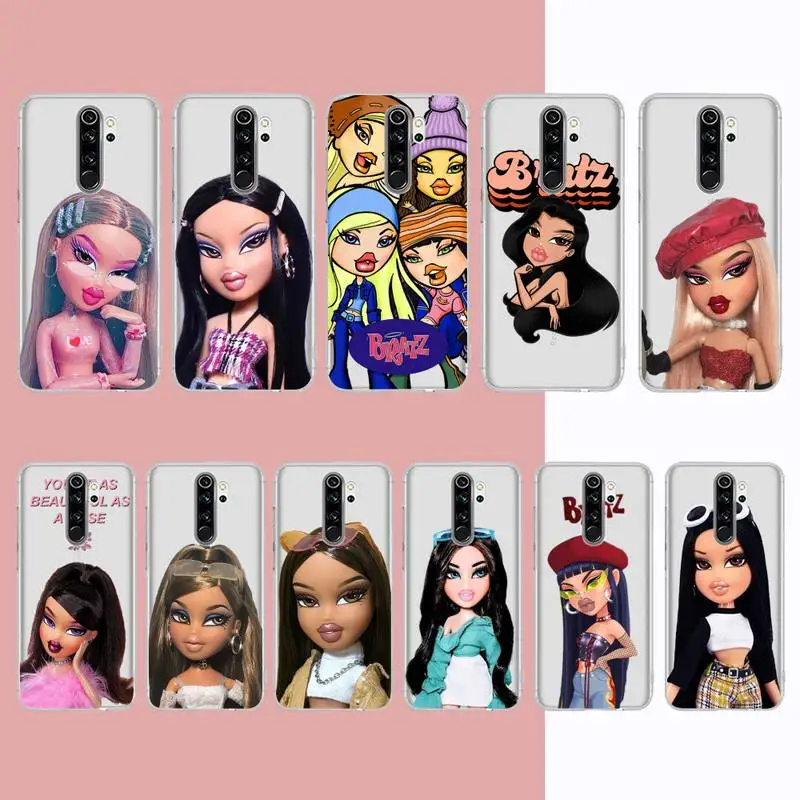 

Cute Bratz Doll Phone Case for Samsung A51 A52 A71 A12 for Redmi 7 9 9A for Huawei Honor8X 10i Clear Case