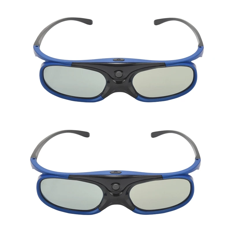 HTHL-4Pcs Active Shutter Eyewear DLP-Link 3D Glasses USB For DLP LINK Projectors Compatible With Benq W1070 W700 Projectors