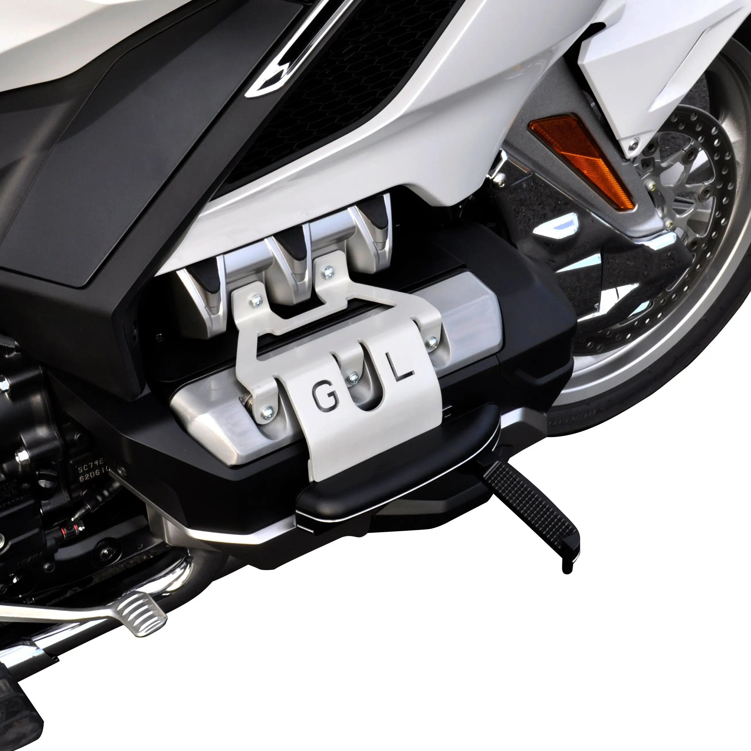 Цилиндрические колышки для шоссе для Honda Gold Wing1800 GL1800 GL1800B F6B DCT TOUR, воздушная подушка, регулируемая педаль 2018-2023, серебристо-черная