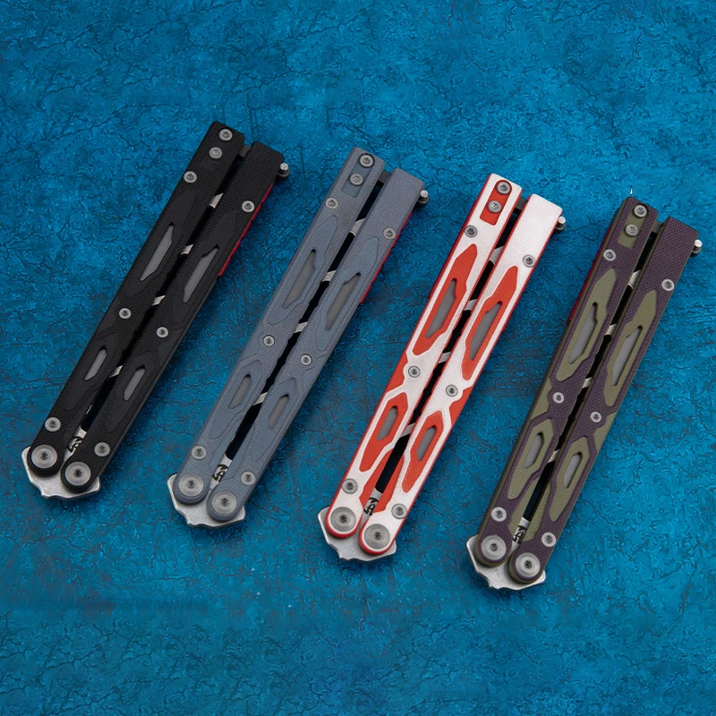 Maxace Единорог балисонг тренажер открывалка для бутылок нож-бабочка 420 нержавеющая