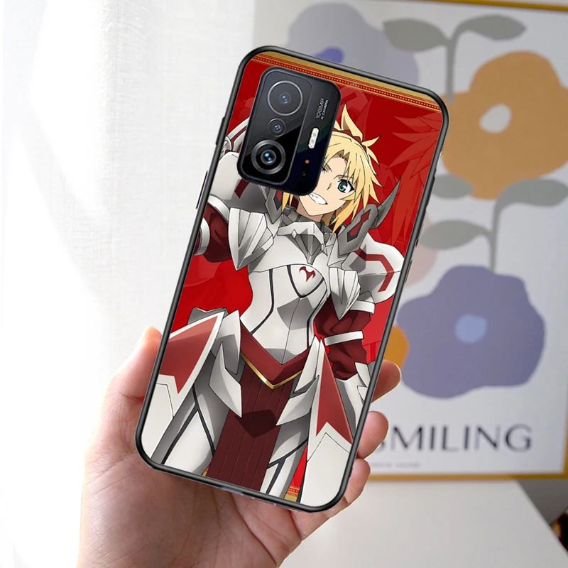 Saber Fate Apocrypha Case For Xiaomi 12T 11T 13 Pro 12X 12 Lite Cover POCO F5 X5 X3 X4 F4 GT F3 M5s C40 |