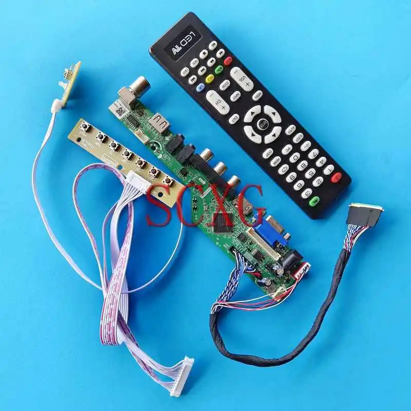 

For LTN116AT01 LTN116AT04 Laptop Screen Analog TV Controller Board DIY Kit HDMI-Compatible 11.6" 1366*768 VGA USB RF LVDS 40-Pin