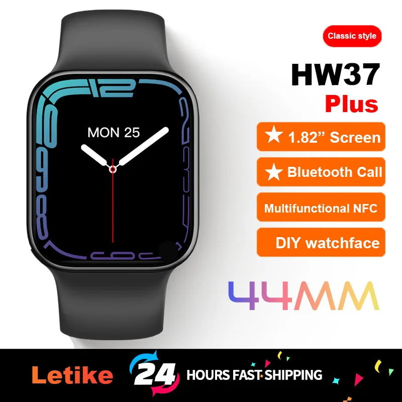 

[Clearance sale] Original HW37 Plus Smartwatch Smart Watch Men Women Siri 7 AI Voice Assistant NFC PK IWO 13 Y68 HW22 W37 pro
