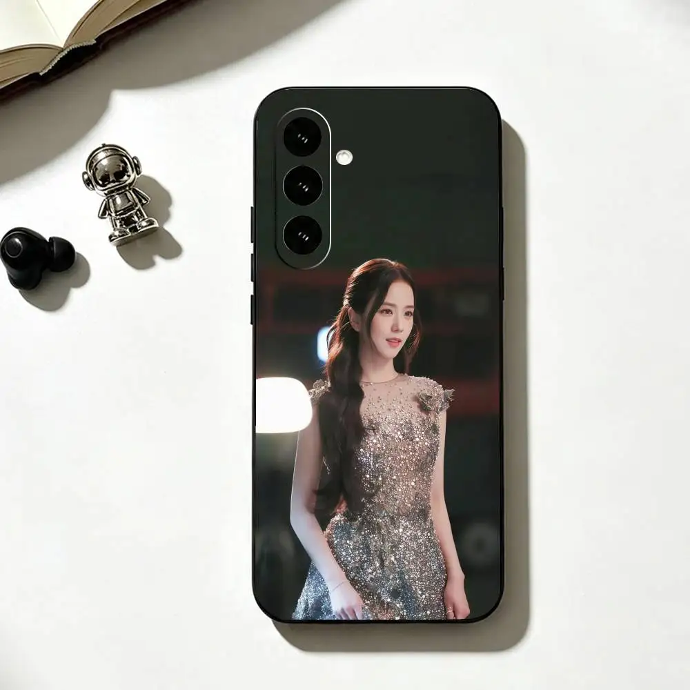 Фото Чехол для телефона K-Kpop K-Kim J-Jisoo для Samsung Galaxy A73, A72, A71, A70, A53, A52, A51, мягкий силиконовый черный чехол. №2