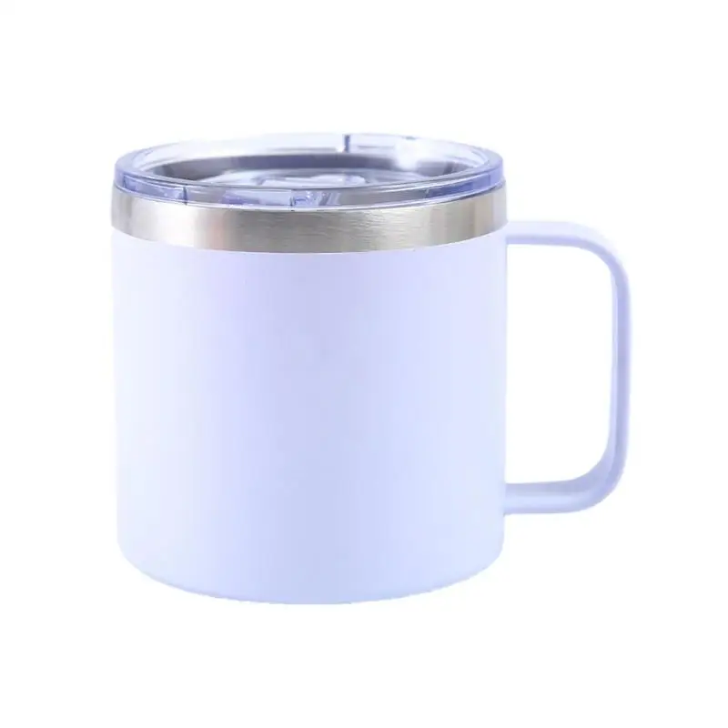 

Изолированная кружка из нержавеющей стали, кружка с ручкой 14 унций, кружка для бизнеса и офиса, портативная вакуумная Изолированная кружка ...