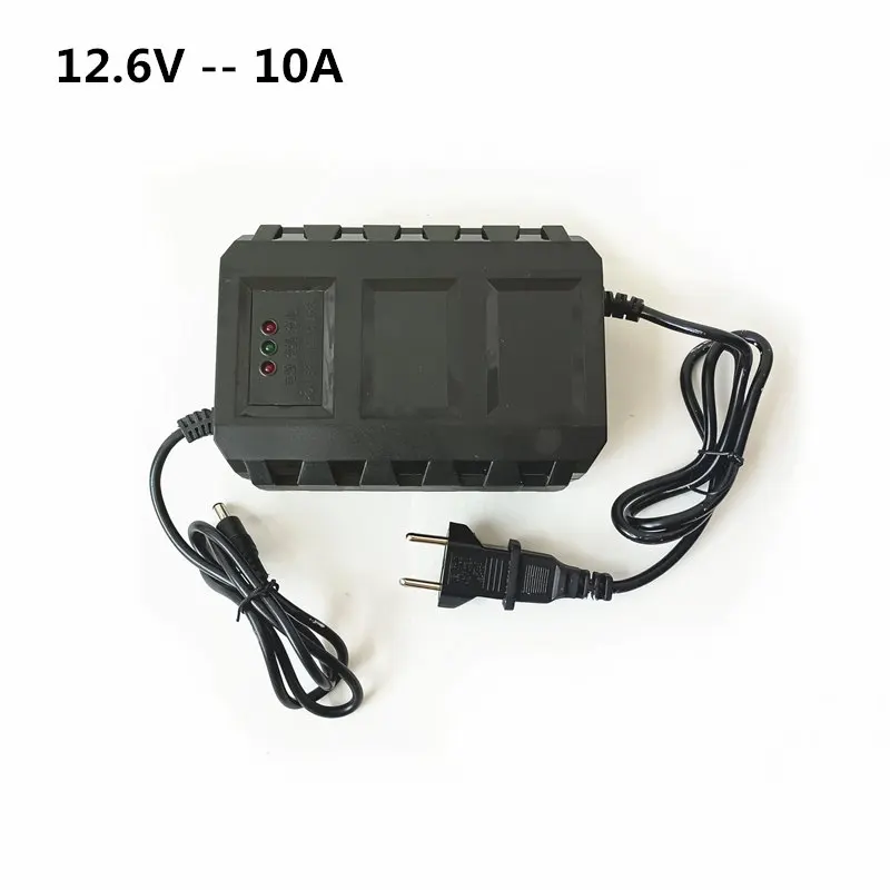 

Protected 12.6V 10A lithium ion battery charger AC100V-260V multi-functional 12V battery smart quick charge li-ion adapter