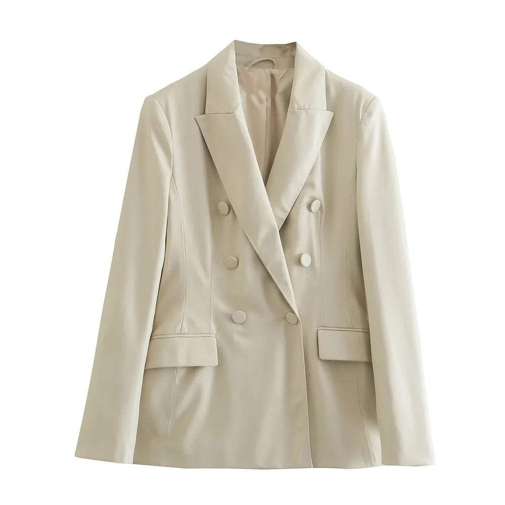 

Новинка от PB & ZA, уличный хипстерский приталенный пиджак с пуговицами, повседневное белое пальто