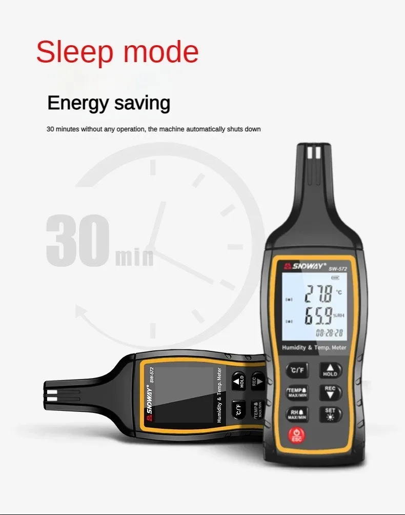 SNDWAY цифровой термометр SW-572 высокоточный измеритель влажности и температуры с
