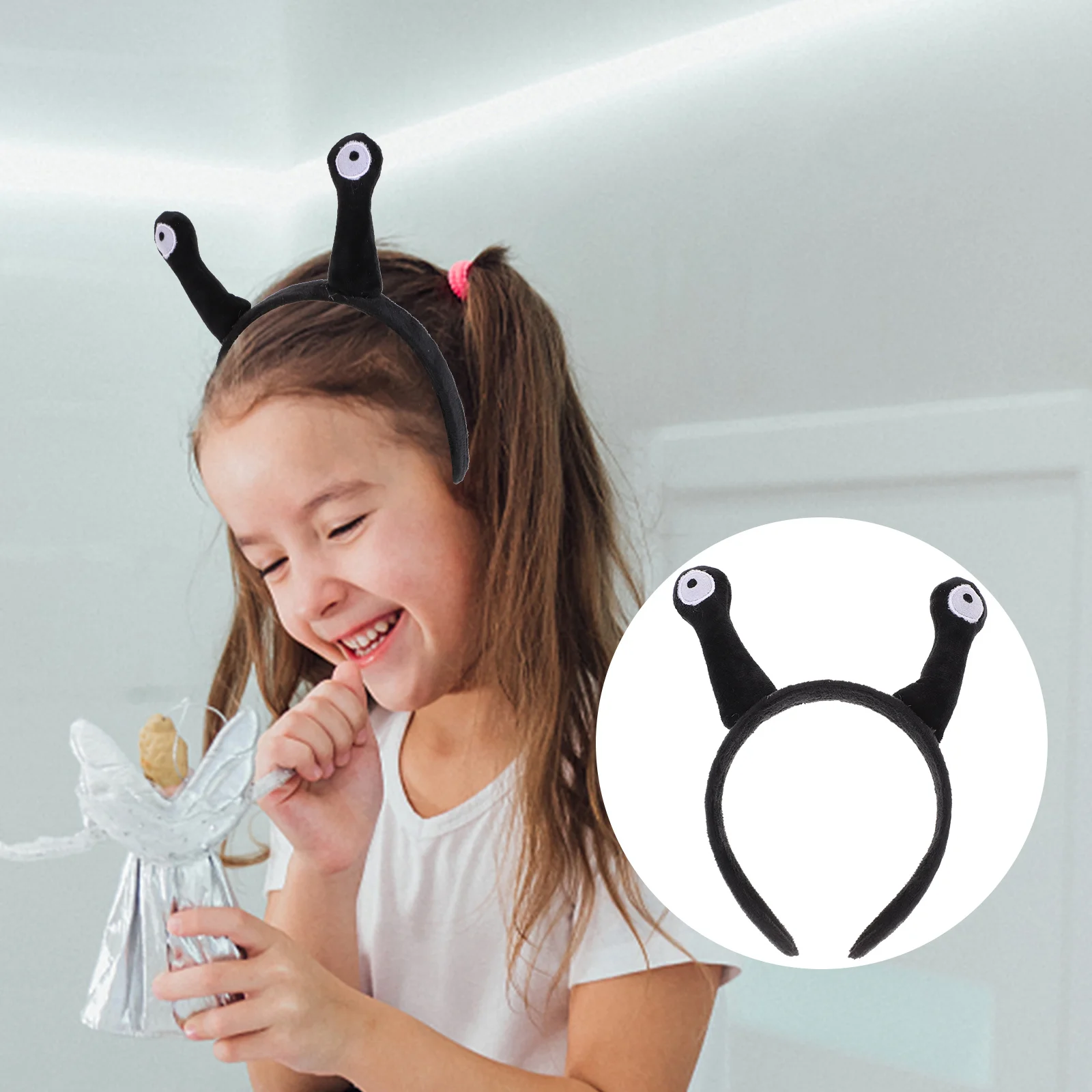 

Black Snail Antenna Design Hair Hoops Kids Headband Masquerade Party Decoration Creative Headdress Gift Party Supplies Photo