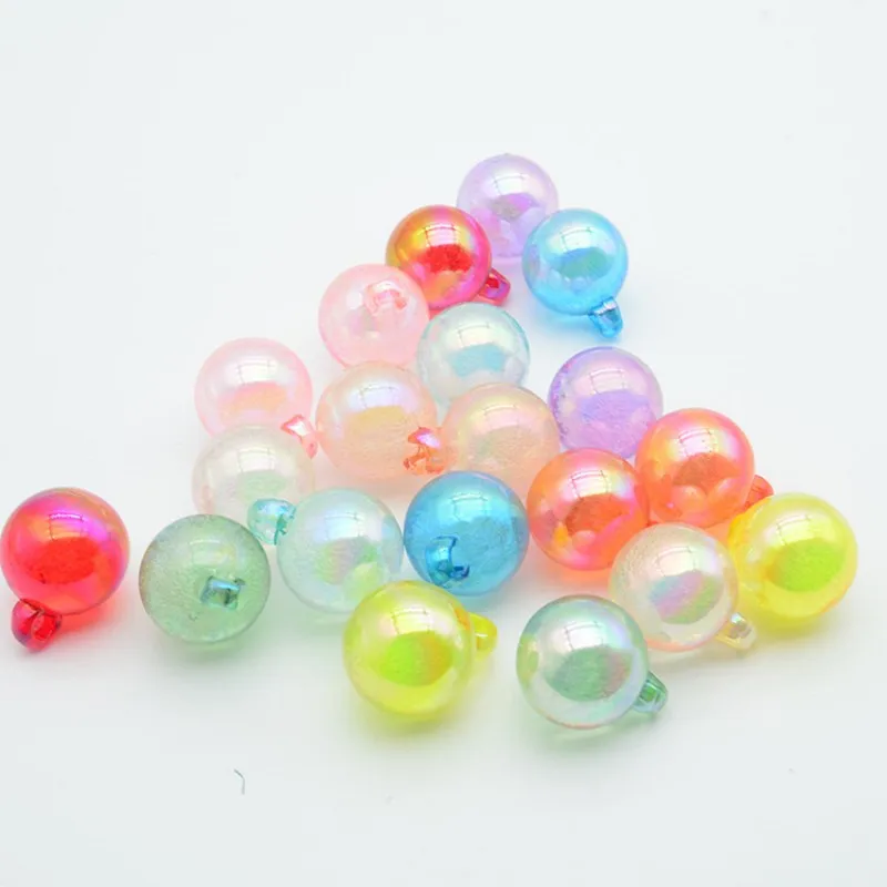 20 Capsules/Pack Color Mix Fashion Transparent Gumball Bubblegum Acrylic Round Beads Colorful Chunky Beads For Necklaces Jewelry