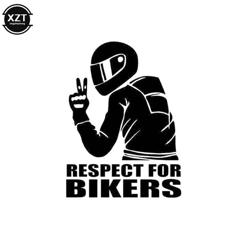 1 шт. RESPECT FOR BIKERS авто мотоцикл наклейка для автомобиля съемные наклейки 3D светоотражающие наклейки наклейки
