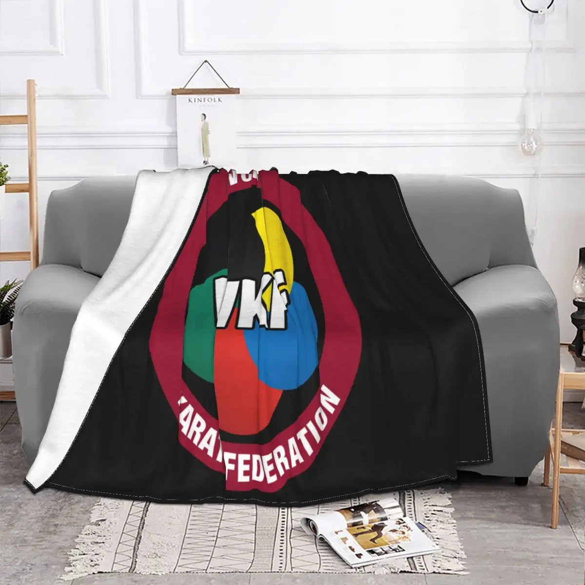 Фото Новое мужское одеяло с логотипом Wkf Karate World League, размер S, M, L, Xl 2Xl 3Xl, многоцветное одеяло для отдыха №2