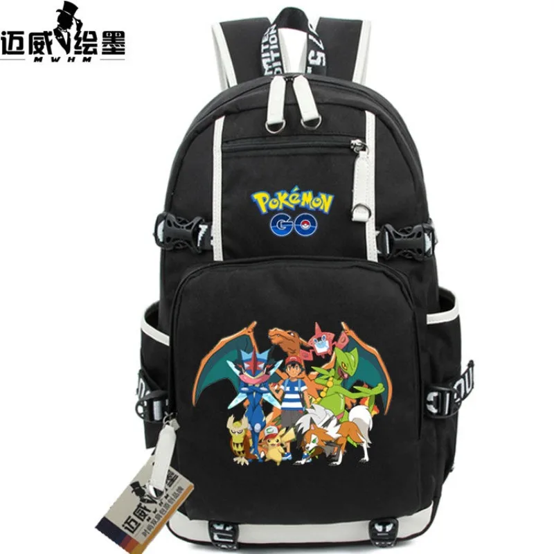 

Pokemon Pokémon Pikachu Anime Cartoon Male and Female Models Middle and High School Students Schoolbag Backpack