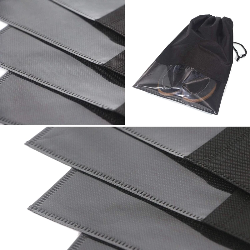 Promotion! 20PCS Travel Shoe Bags Non-Woven Storage With Rope For Men And Women Large Shoes Pouch Packing Organizers Black |