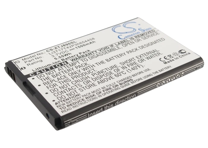 

1500mAh Li3717T42P3h654458 Battery for ZTE U790 Authentic MF63 EUFI890