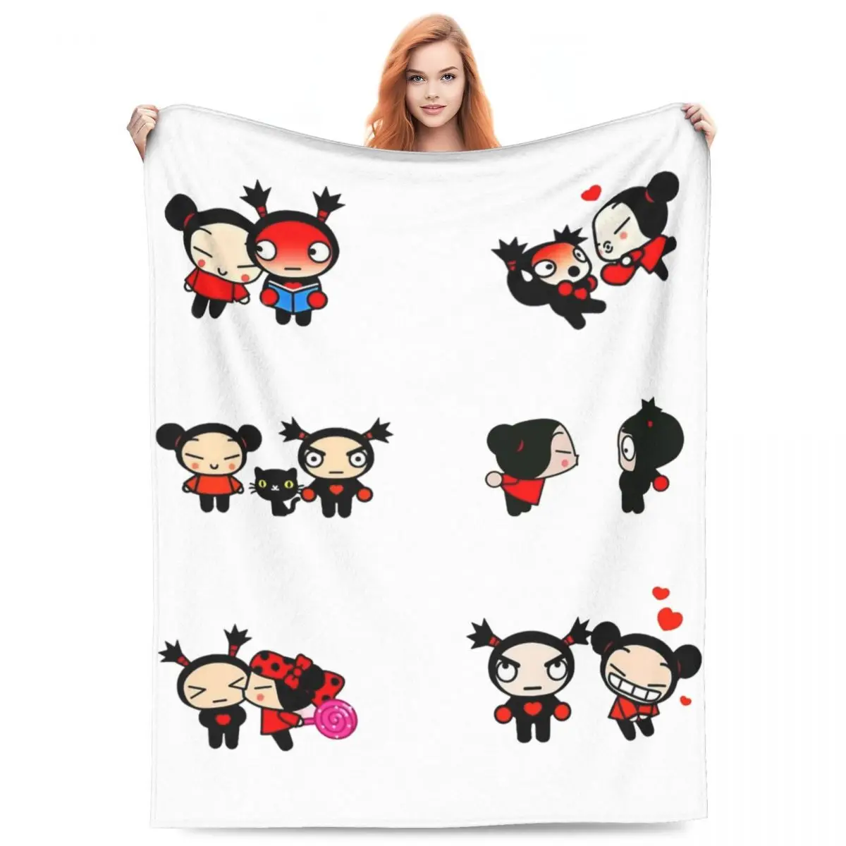 Pucca And Garu Pack фланелевые одеяла теплое мягкое одеяло для улицы декоративное