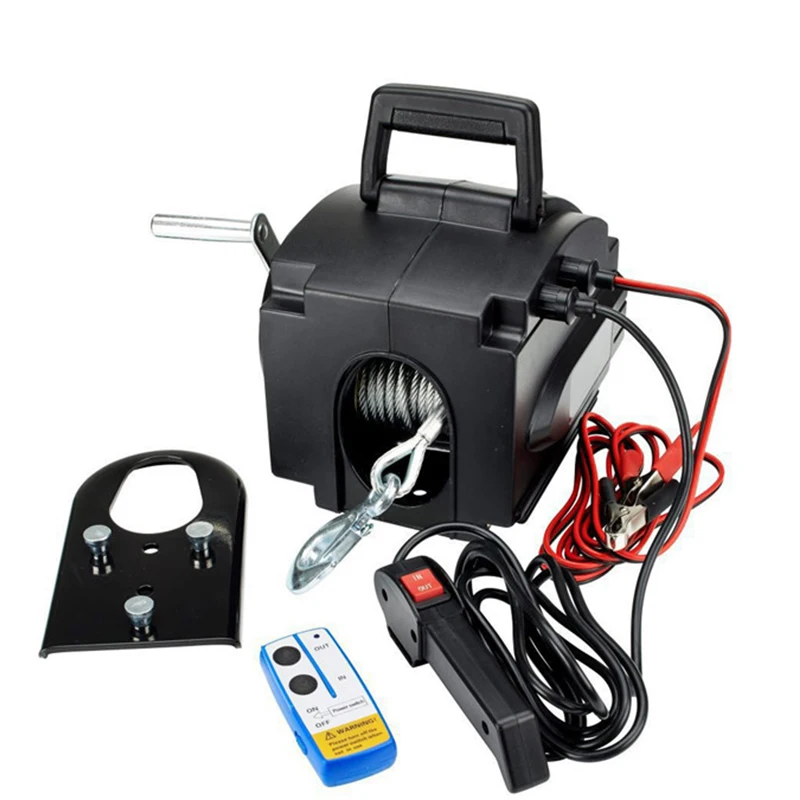 Беспроводная электрическая лебедка 3500 фунтов 12 В портативная для морской яхты