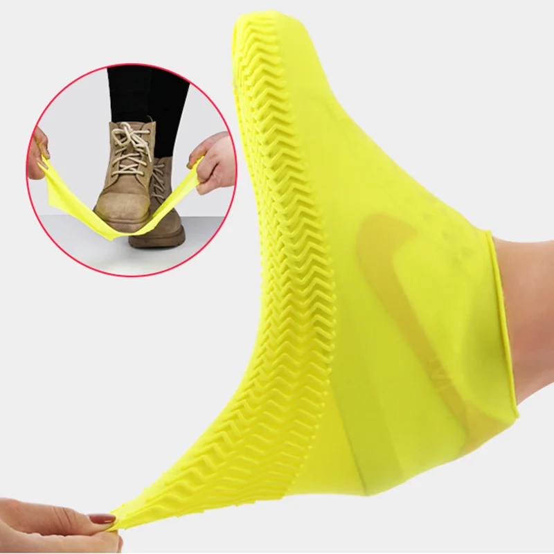 Водонепроницаемые чехлы для обуви многоразовые силиконовые от дождя защита