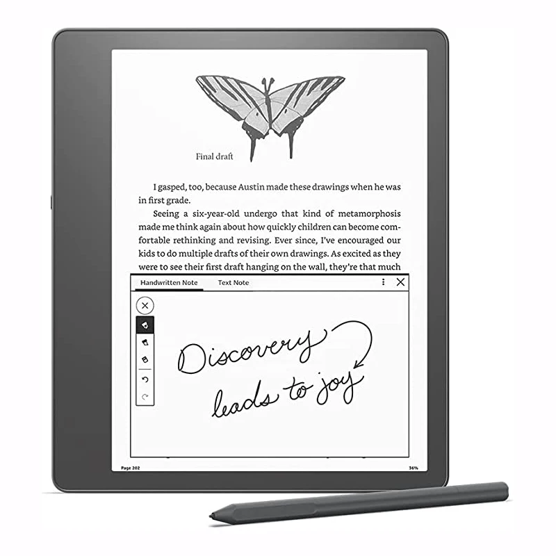 

Kindle Scribe (16 Гб) Kindle для чтения и письма, с 2,5-дюймовым дисплеем 2022 ppi Paperwhite, включая усовершенствованную ручку, 10,2