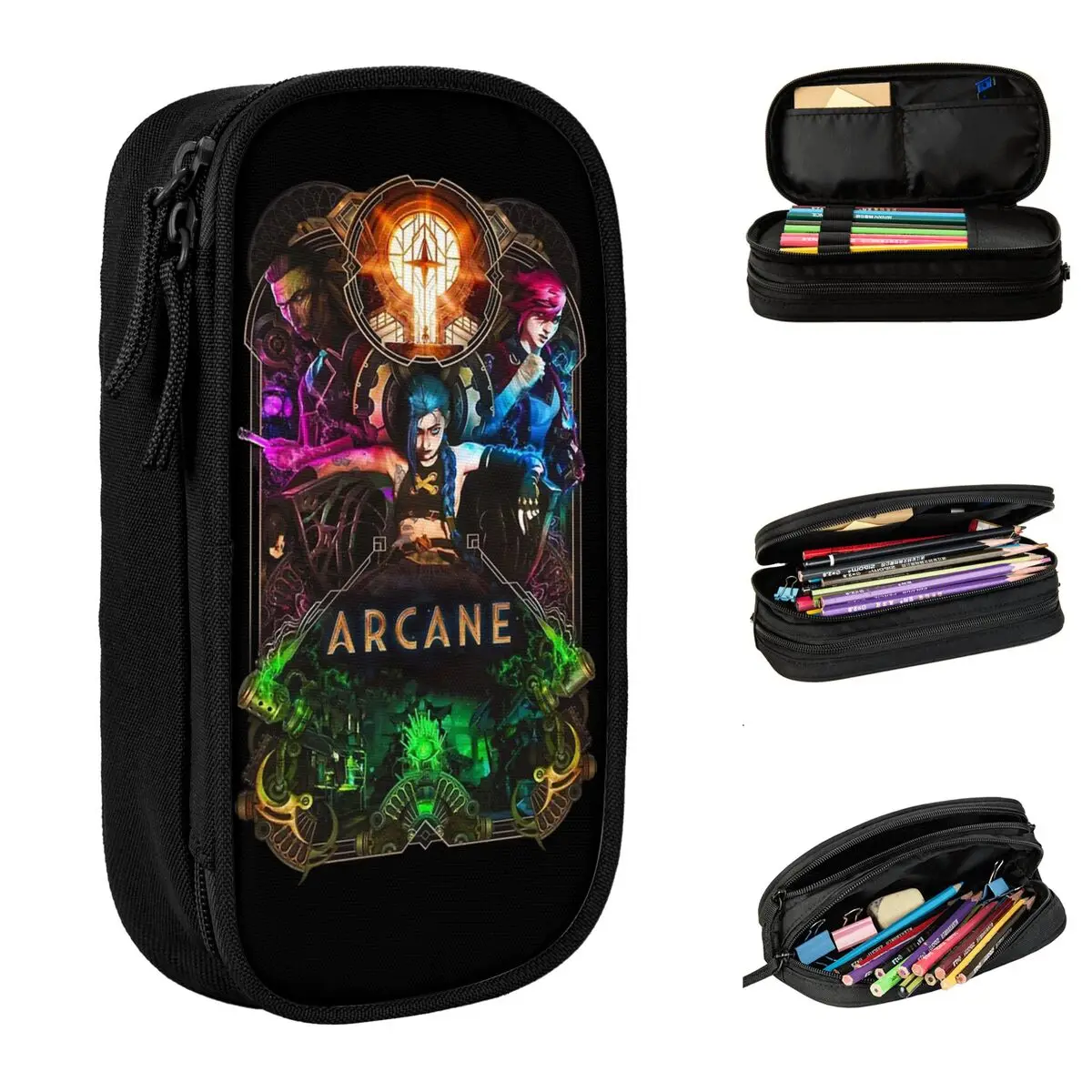 Arcane Jinx пеналы для игровых карт пенал ручек девочек и мальчиков большие