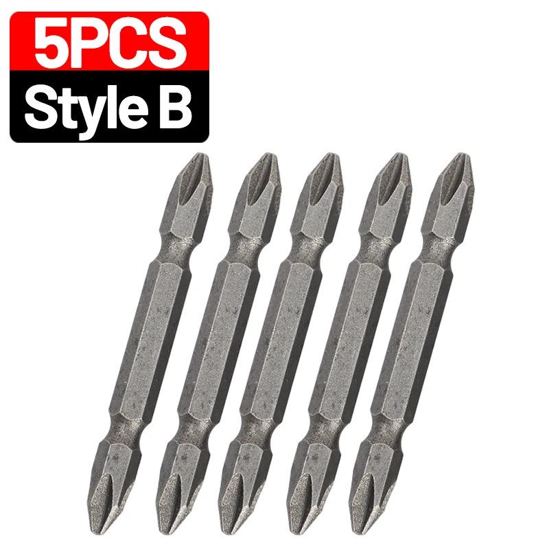 20/5 шт. 65 мм S2 стальные магнитные отвертки набор бит с двойной головкой и шестигранным хвостовиком для PH2 электрическая дрель с крестообразным шлицем отвертка