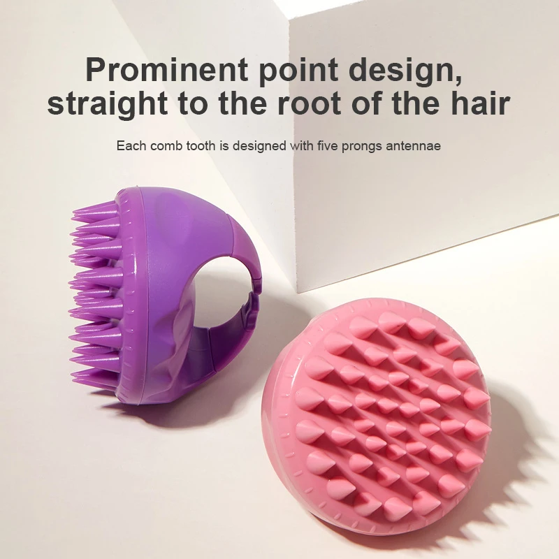 

Scalp Massager Removal Dandruff Scalp Cleaner Massage Brush Dry And Wet Hair Care Tool Hair Brush Soft Silicone Bath Brush Comb
