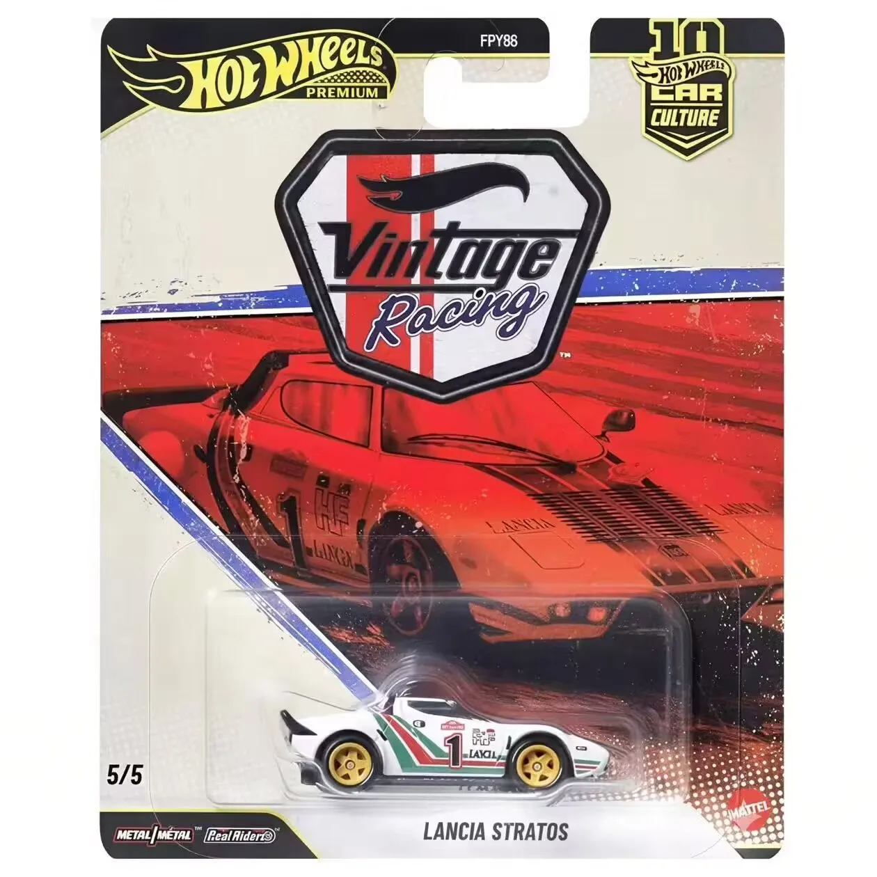 Фото Коллекционные модели автомобилей Hot Wheels Premium Car Culture Vintage Racing 1:64 из литого металла: Jaguar XJS, Porsche, Corvette, Ferrari 250, Lancia, Nissan. Подарок. №5