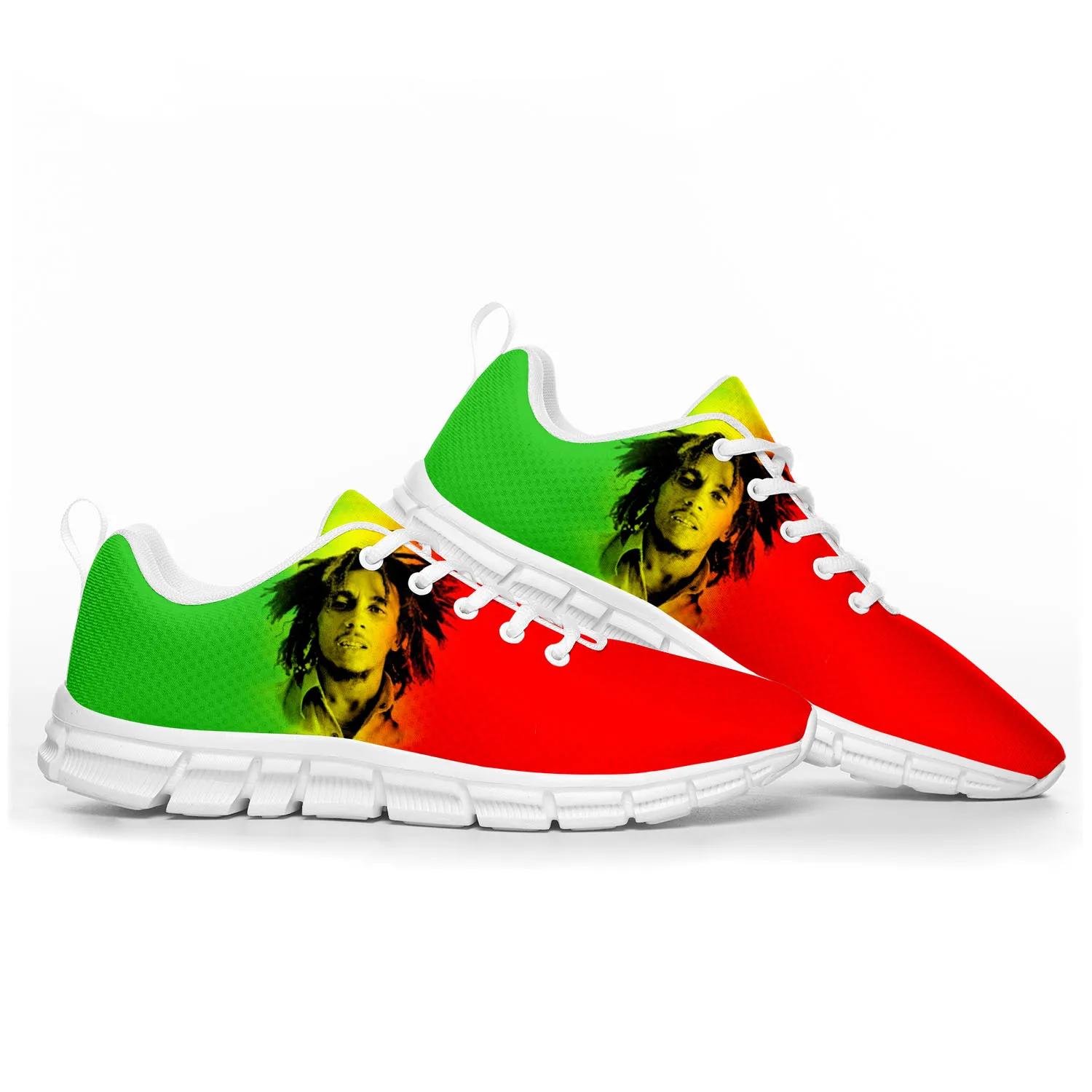 

Reggae Rock Music Star Bob Marley Sports Shoes Mens Womens Teenager Kids Children Sneakers Custom High Quality Couple Shoes