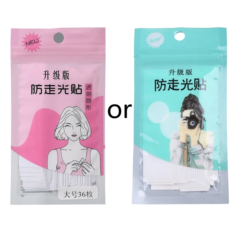36Pcs/Pack Clear Double Sided Tape for Women Clothes Dress Body Skin Underwear Strap Anti-Slip Transparent Self-Adhesive Sticker - купить по