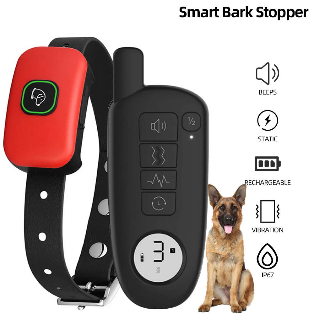 

400M Dog Training Collar With Electric Shocker Sound 3 Training Mode Perro Accessories Cachorro Items Anti Bark Dogs Collar