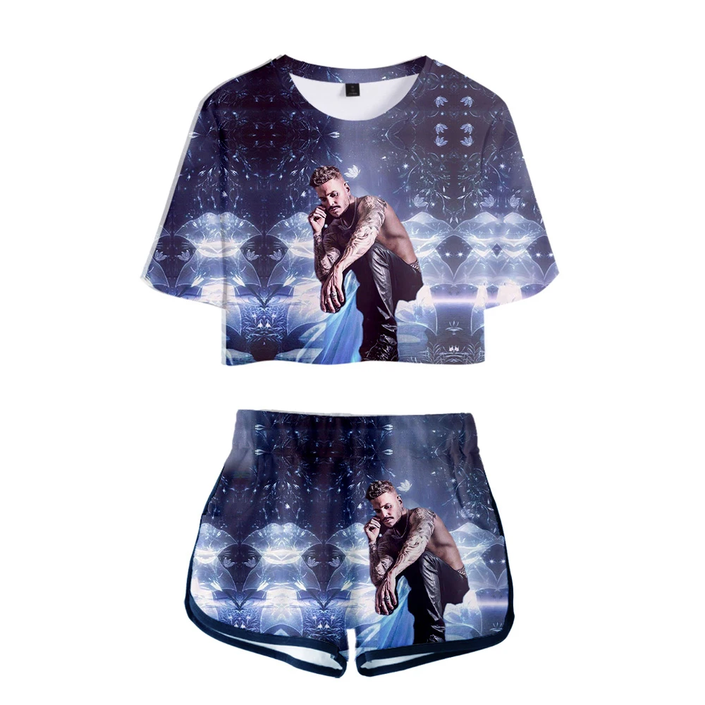 

Hip Hop Rapper Matt Pokora M. Pokora 3D Print T-shirts shorts Pants Dew navel Girl Short Sleeve Suits Girls Sexy Two Pieces sets