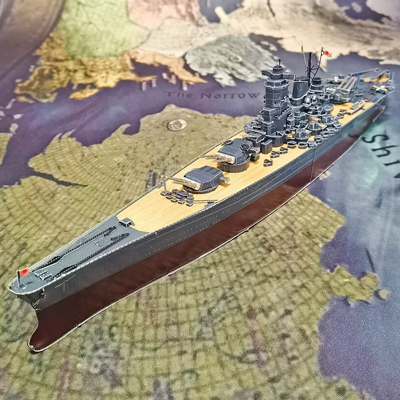 

Battleship 3D metal assembled model puzzle difficult handmade ornament diy