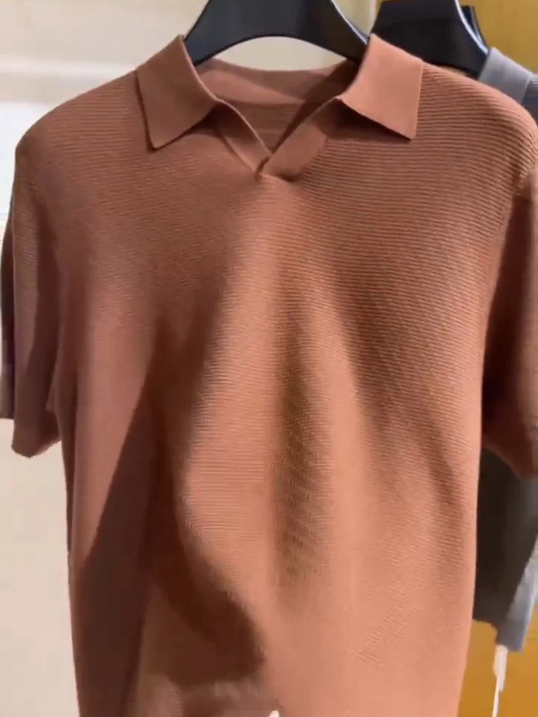 W29 Весна и осень Новые мужские легкие роскошные трикотажные лацканы с короткими