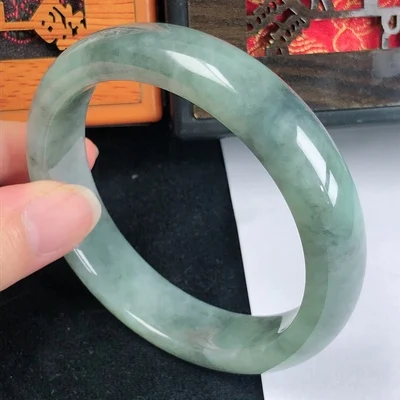 

Natural Myanmar Jade 54mm-62mm bracelet exquisite princess bracelet to send girlfriend to send mother Hetian jade