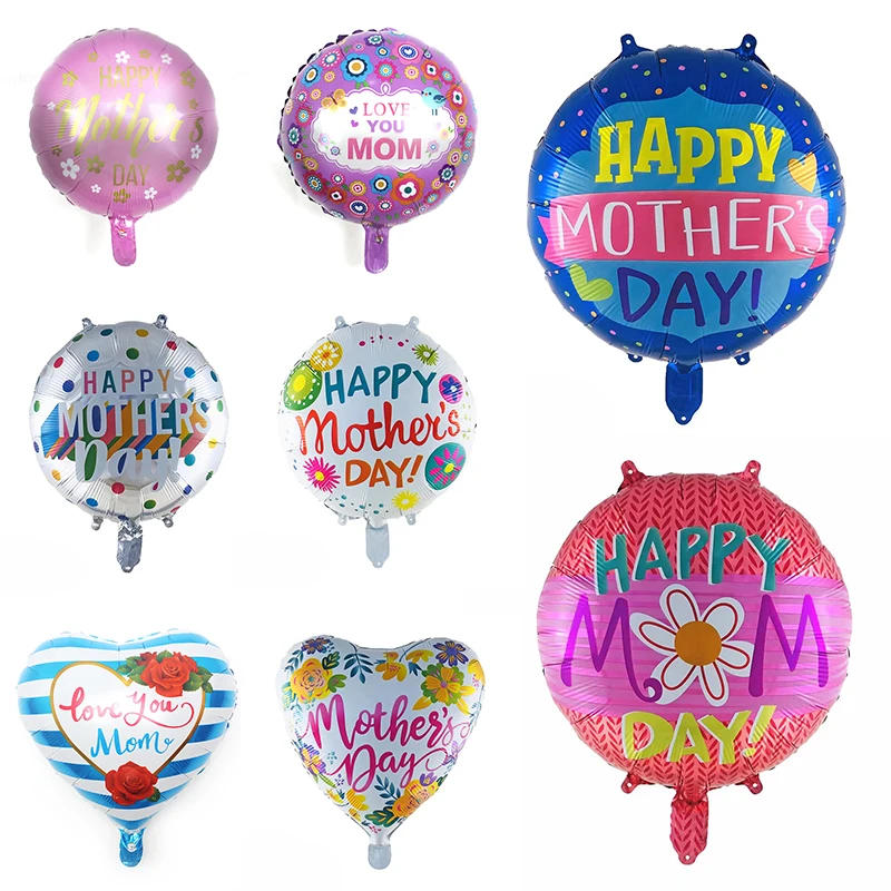 

18inch Happy Mother‘s Day Foil Balloons Inflatable Globos Party Decoration Air Aluminum Balloons Gifts Home Decor Gifts