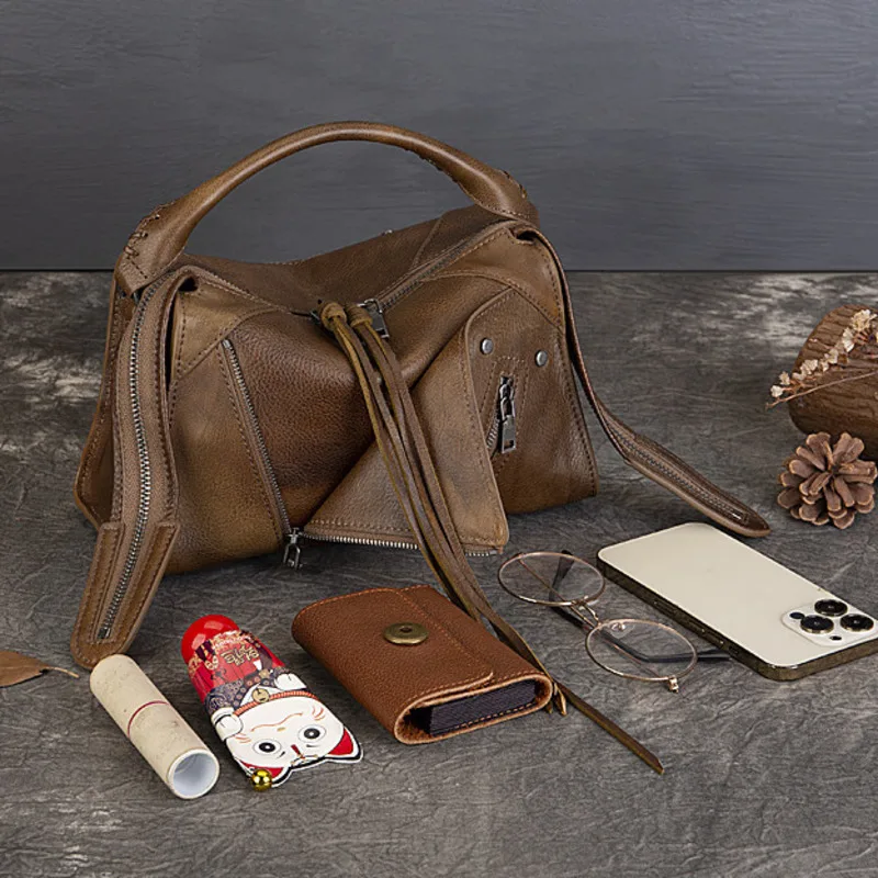 MOTAORA новая модная квадратная сумка из воловьей кожи маленькая через плечо