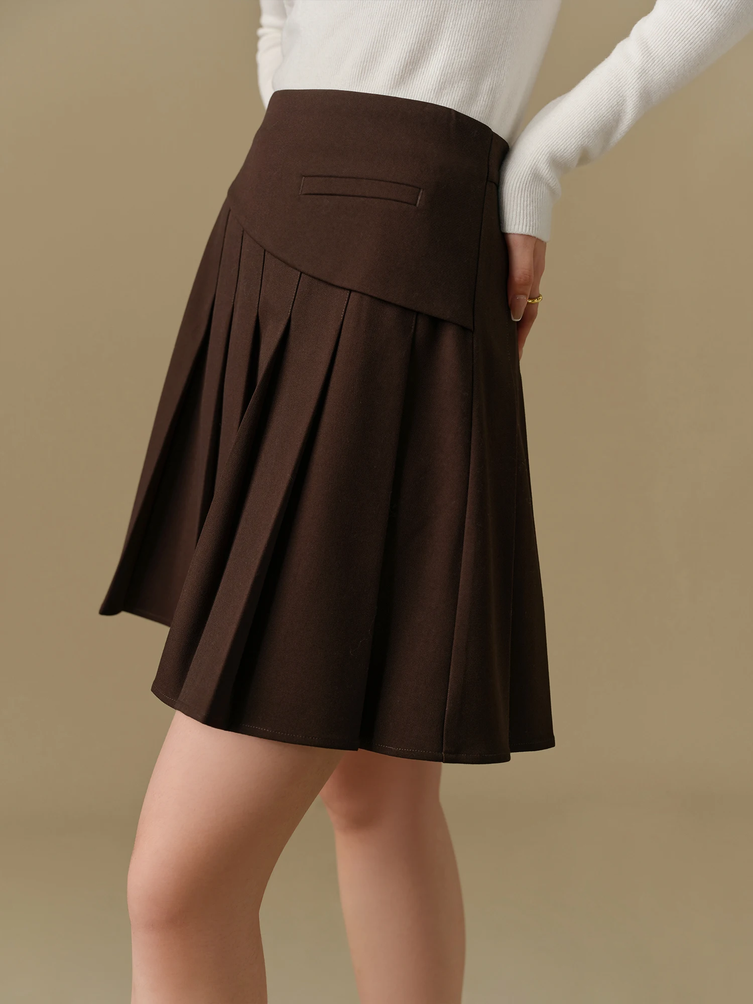 DUSHU размера плюс нестандартная Повседневная плиссированная юбка для зимы 2024