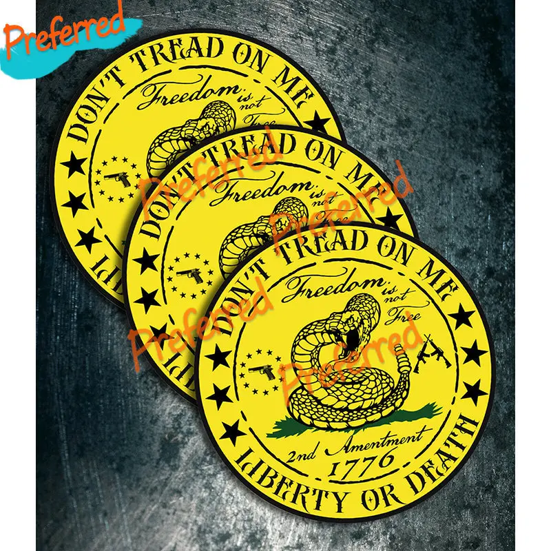 

Не наступай на меня, флаг Гадсдена, 2-й пистолет, наклейка для ноутбука, окна автомобиля, бампера, грузовика, внедорожный кемпер, ящик для инструментов, мотоцикл, виниловая наклейка